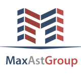 Разработали логотип для компании MaxAstGroup, специализирующийся на строительстве быстровозводимых сооружений.